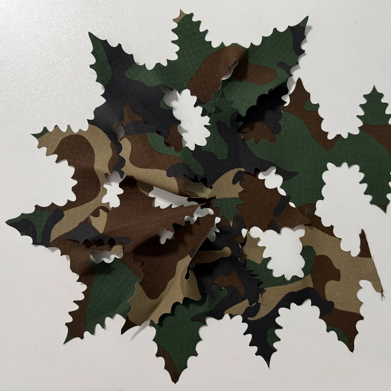 Tiras ghillie camuflaje táctico con corte láser para mochilas - imagen 3