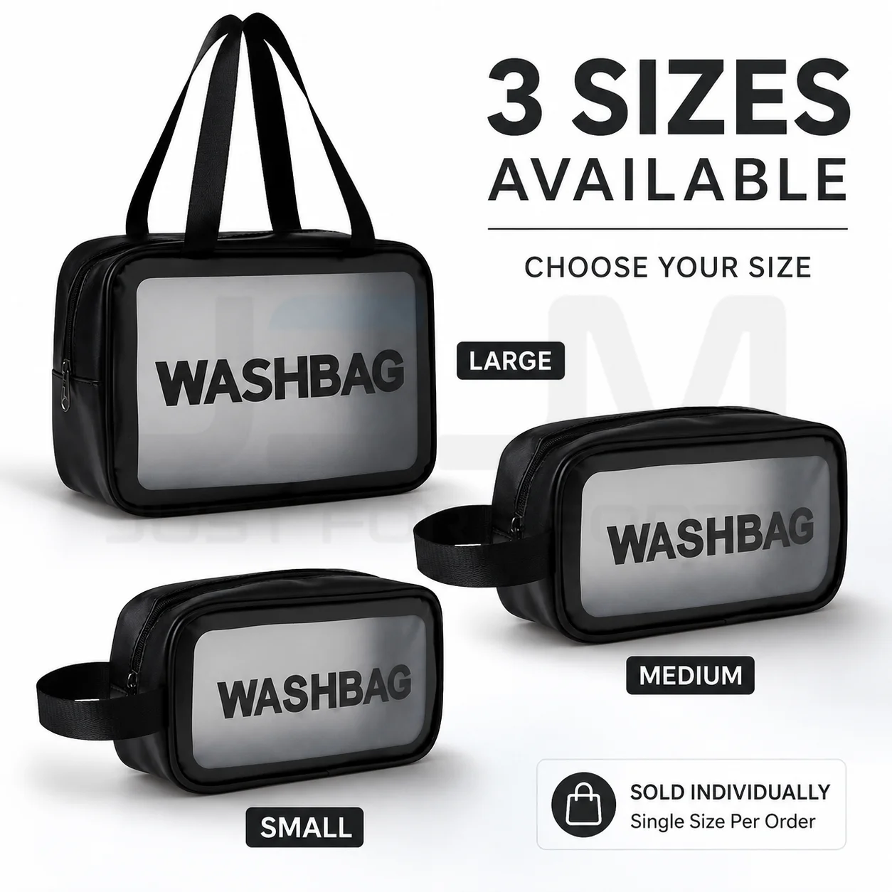 Bolsa impermeable organizador de cosméticos transparente para viaje - imagen 2