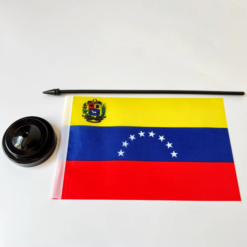Bandera nacional de Venezuela para escritorio, poliéster VE - imagen 5