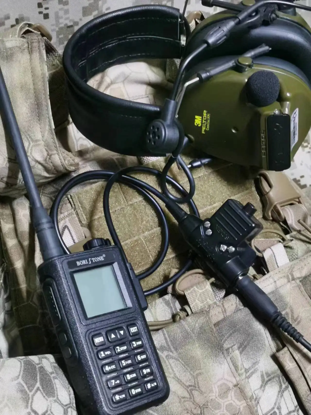 U94 Black conmutador PTT de transmisión para emisoras - imagen 3