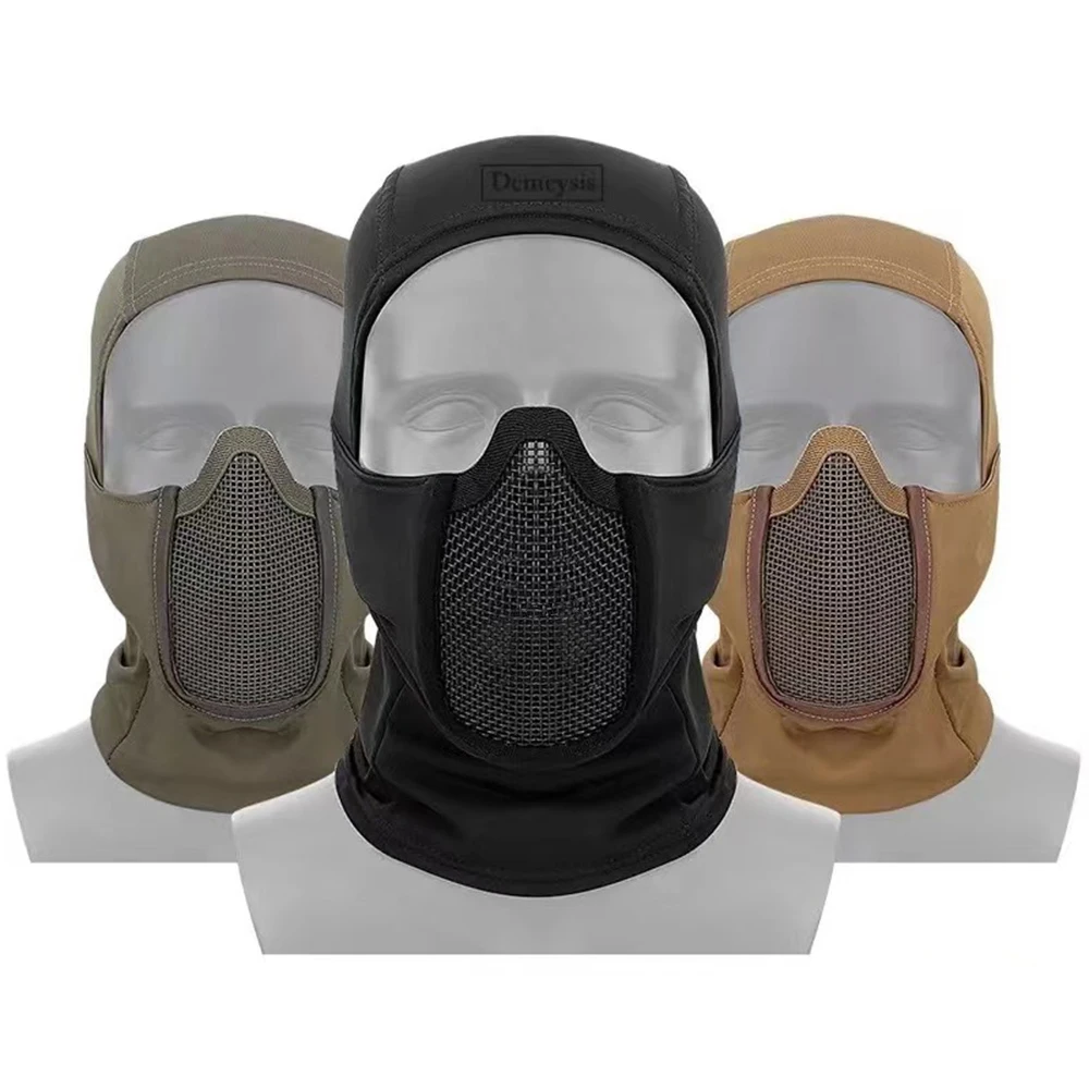 Balaclava táctica media cara malla transpirable para airsoft y caza - imagen 4