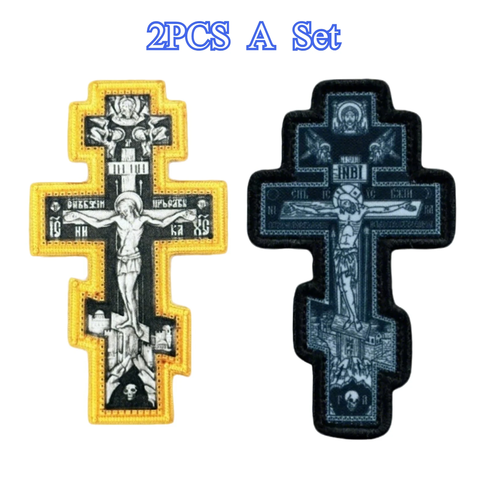 Parche Táctico Cruz de Cristo con Velcro – Insignia Morale para Equipamiento - imagen 3
