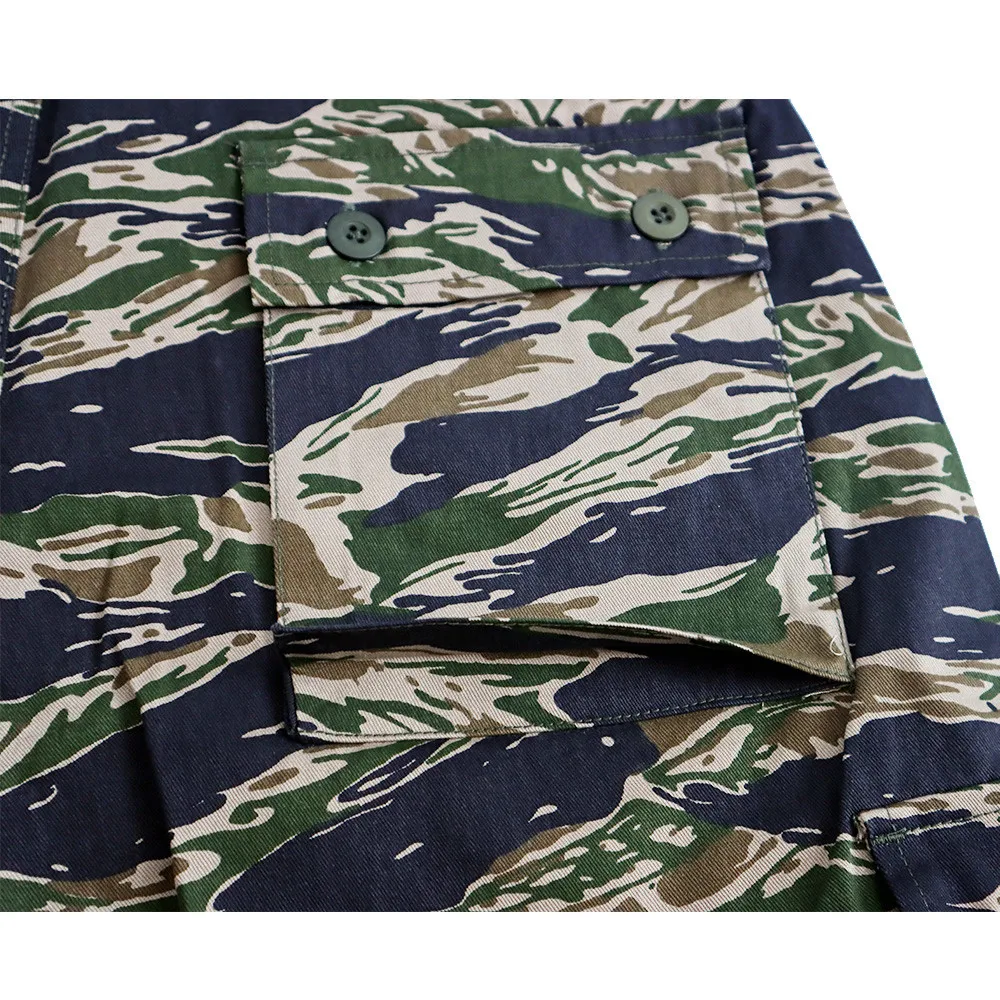 Pantalones cortos Tiger Stripe WW2 estilo militar vintage - imagen 4