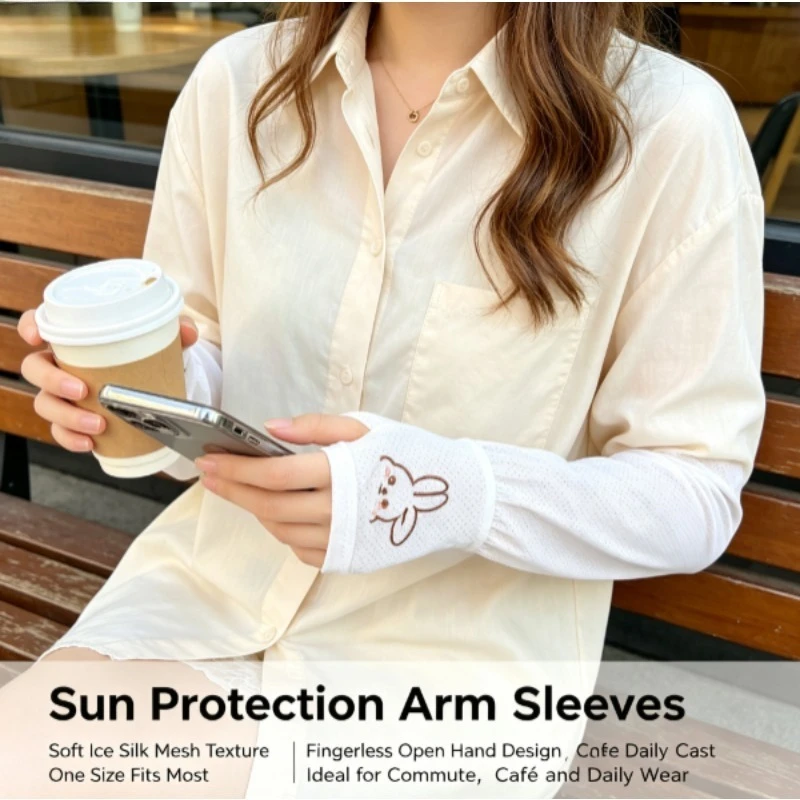 Mangas anti-UV de protección solar sueltas tallas grandes mujer - imagen 3