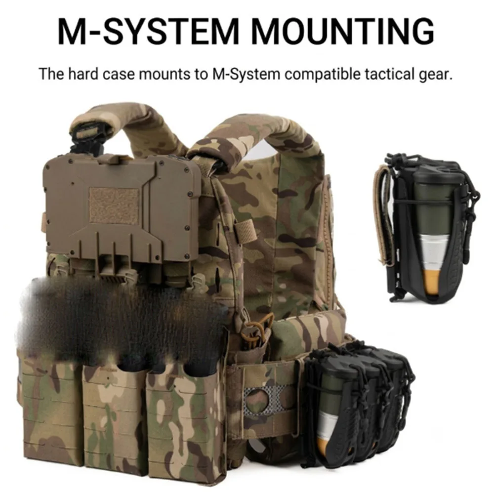 Portagranadas táctico MOLLE de 40 mm con carcasa rígida
