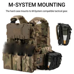 Portagranadas táctico MOLLE de 40 mm con carcasa rígida