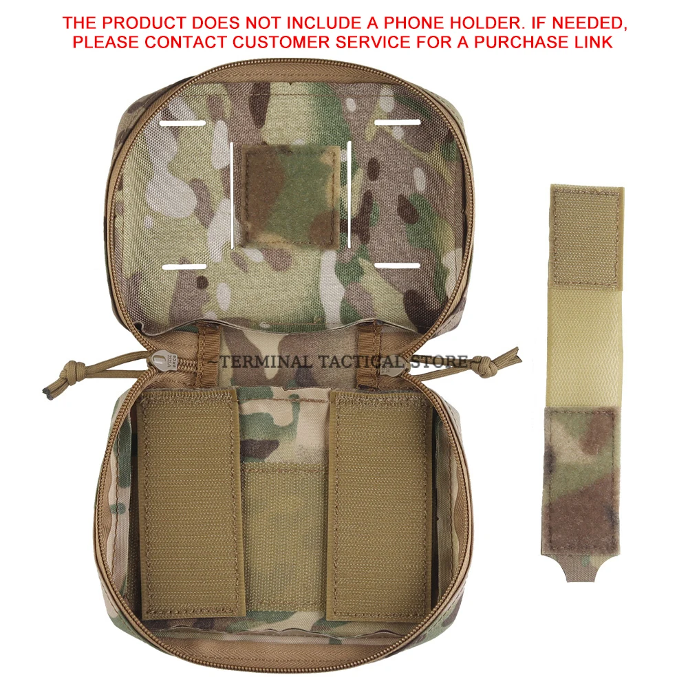 Chaleco táctico MOLLE con bolsa plegable para teléfono y navegación - imagen 2