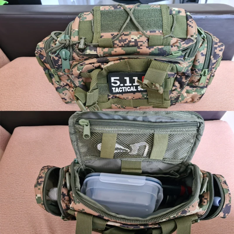 Riñonera MOLLE táctica extensible – Bolso cruzado caza y pesca - imagen 3