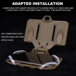 Panel pecho MOLLE Airsoft portamapas y teléfono desplegable