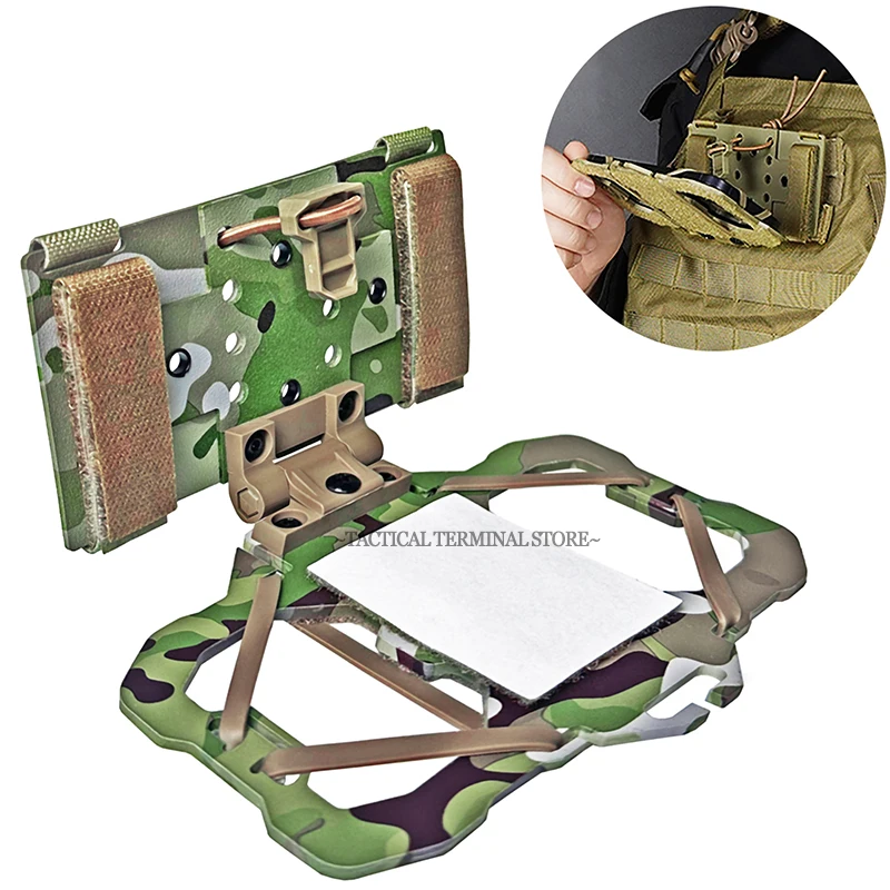 Soporte móvil táctico MOLLE plegable universal para navegación outdoor