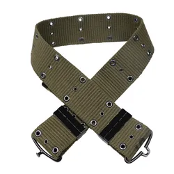 Cinturón táctico M1961 lona militar vintage Segunda Guerra Mundial