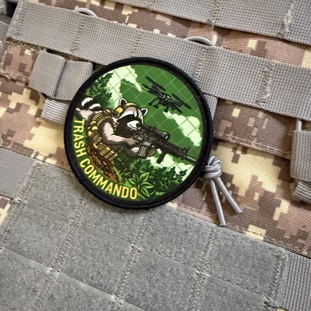 Parche táctico militar Trash Panda moral rifle francotirador, gancho - imagen 4