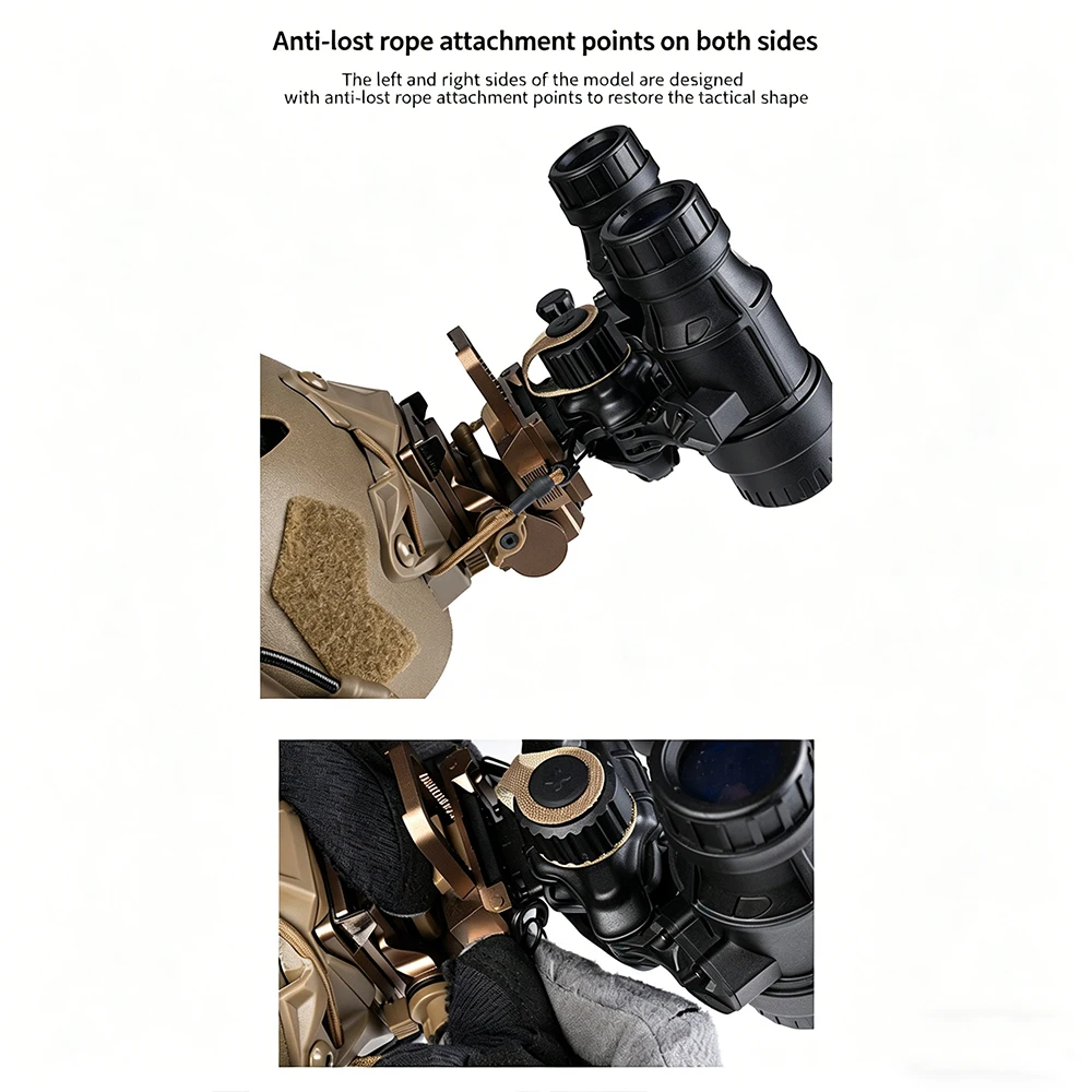 Gafas visión nocturna NVG tácticas para airsoft plegables con cordón - imagen 3