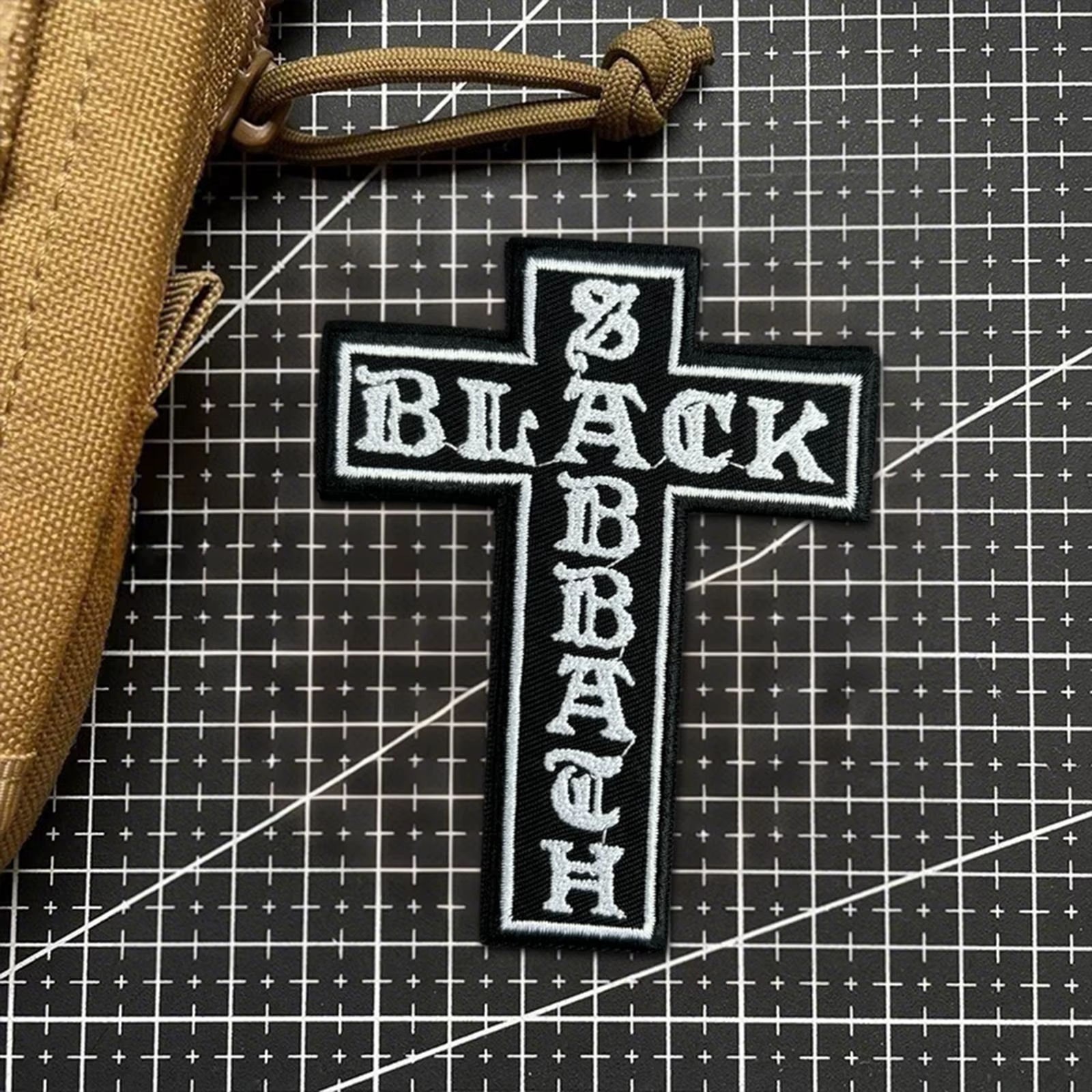Parche cruzado oración militar – Velcro bordado para chaleco o mochila - imagen 4