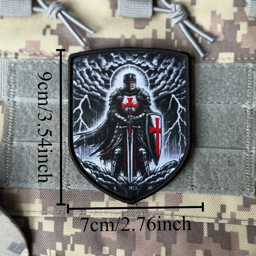 Detalle del parche y el diseño impreso