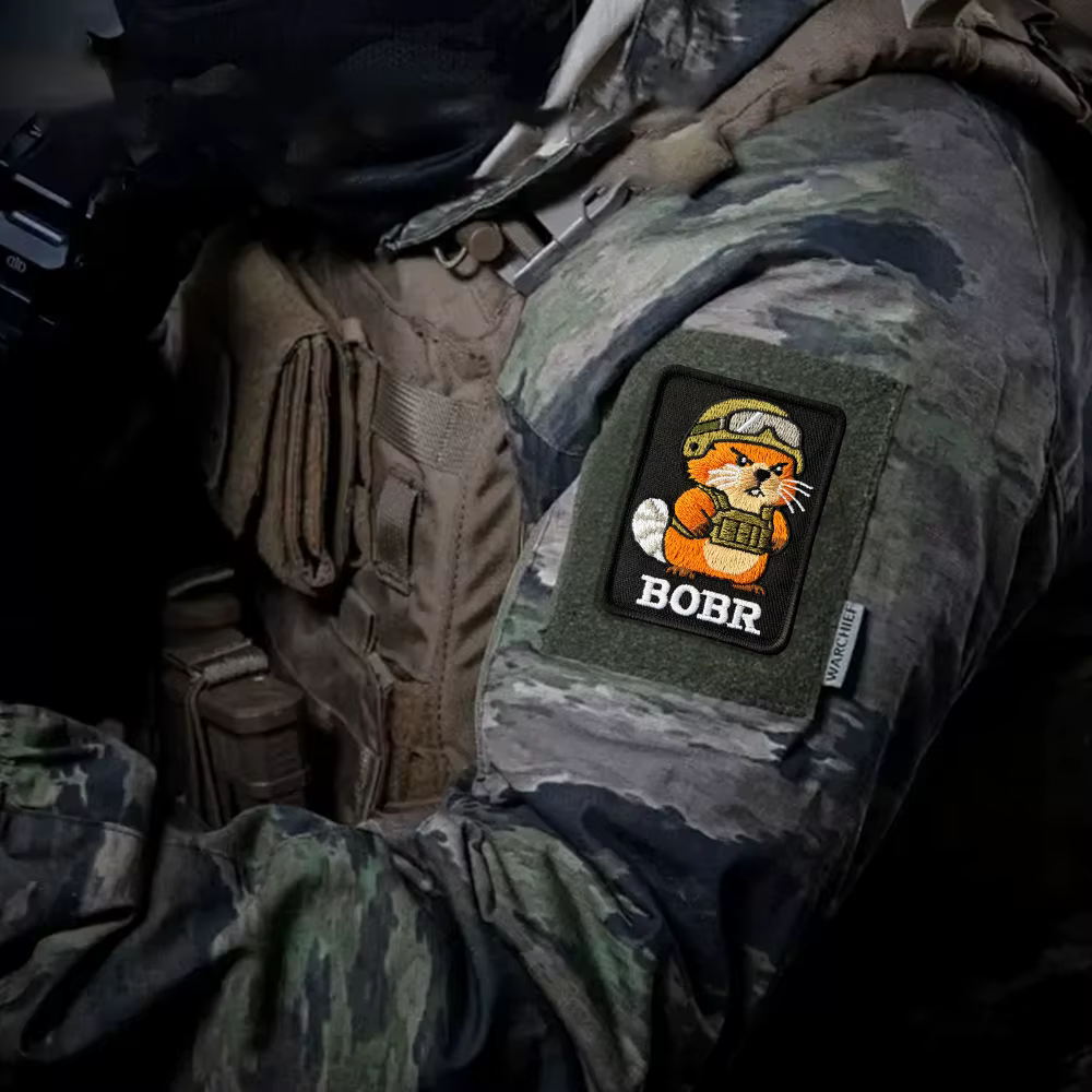 BOBR Parche táctico velcro bordado morale memes divertidos - imagen 4