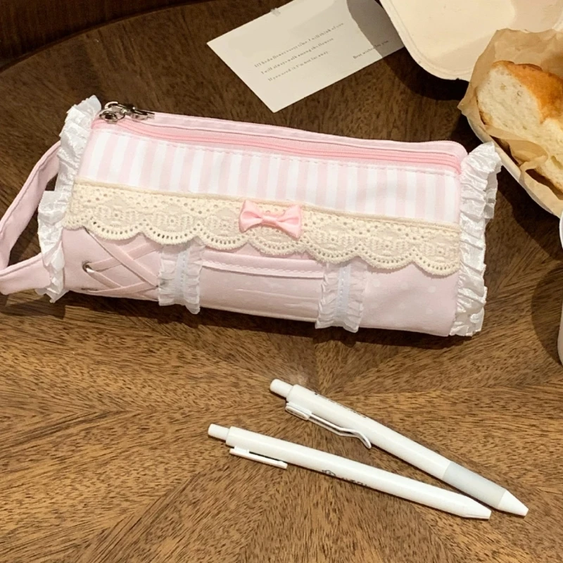 Estuche para lápices encaje con cierre bolsa poliéster - imagen 2