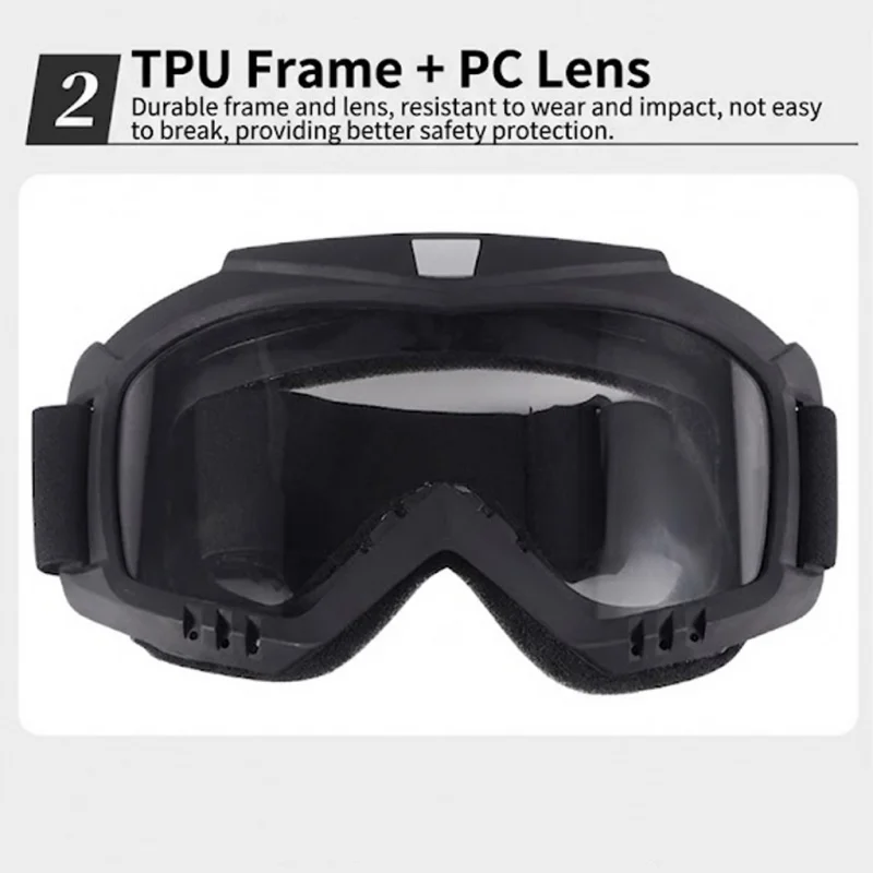 Gafas de protección antipolvo ajustables para moto y off-road - imagen 4