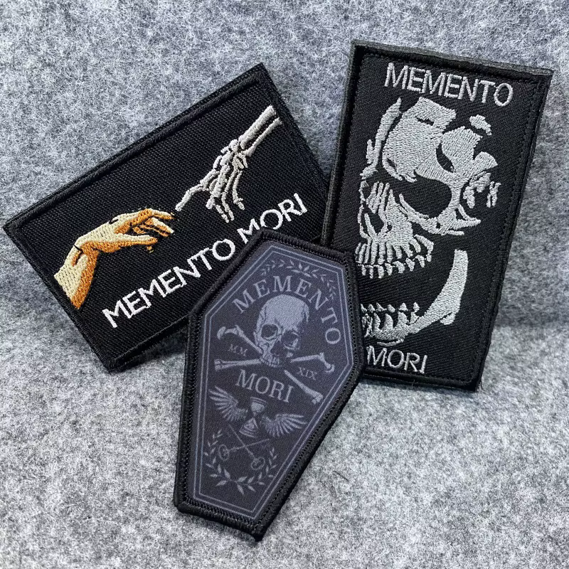 MORI Parche táctico calavera velcro para mochila