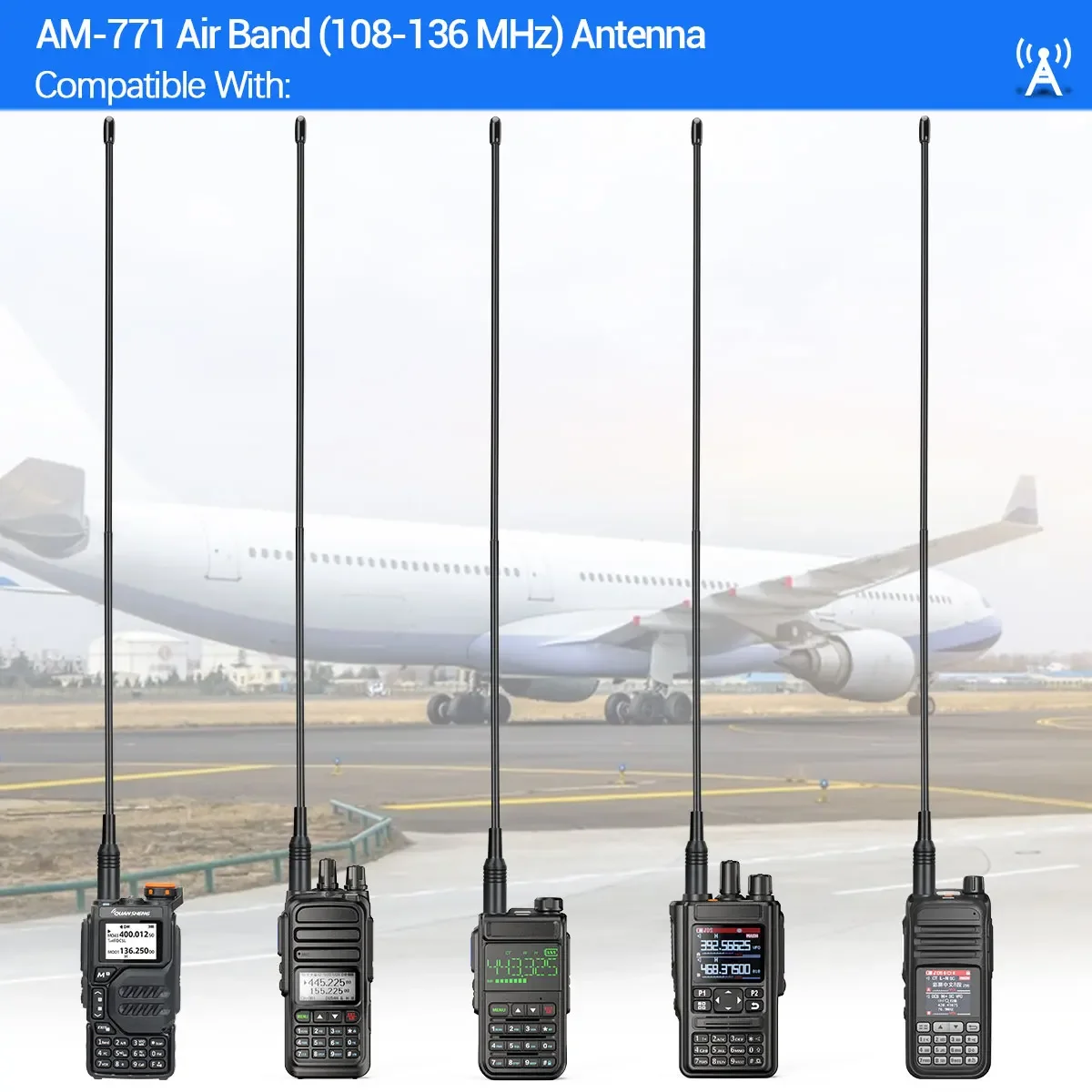 Antena VHF SMA hembra para walkie talkie radioaficionado - imagen 5