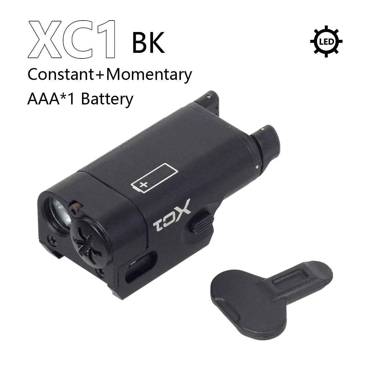 Linterna táctica XC1 X300U sobre riel