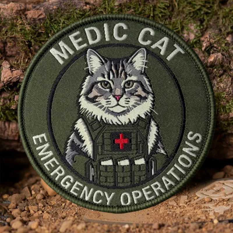 Parche táctico emergencia médica con velcro gancho y bucle - imagen 3