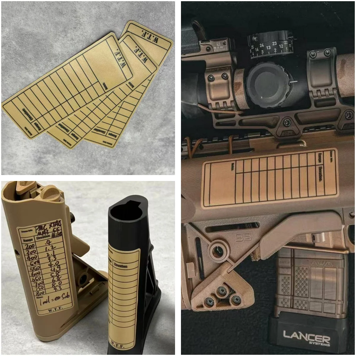 Calcomanías impermeables para culata de rifle, tiro preciso sin rastro - imagen 2