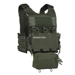 Chaleco táctico MOLLE portaplacas para cargadores airsoft/paintball
