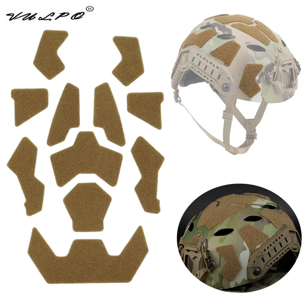 VULPO Parches Adhesivos para Casco Táctico de Alta Visibilidad