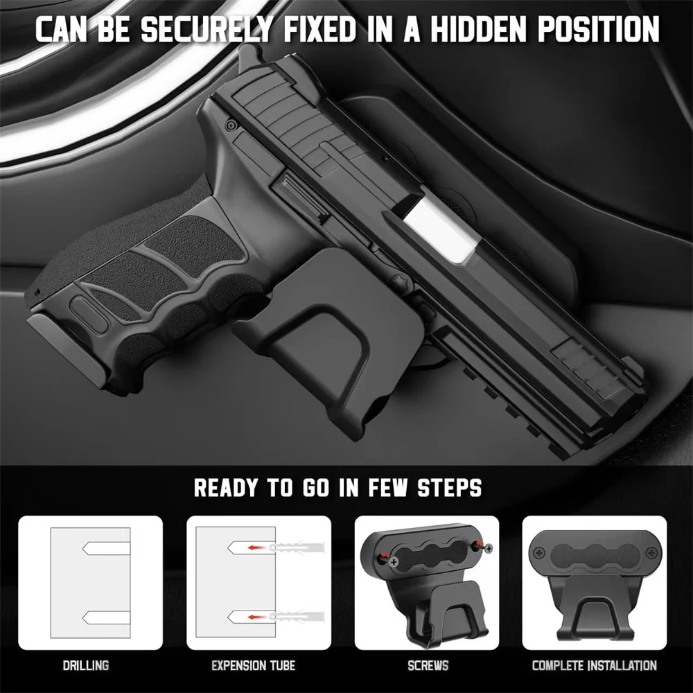 Soporte magnético oculto para pistola en coche y camión - imagen 2