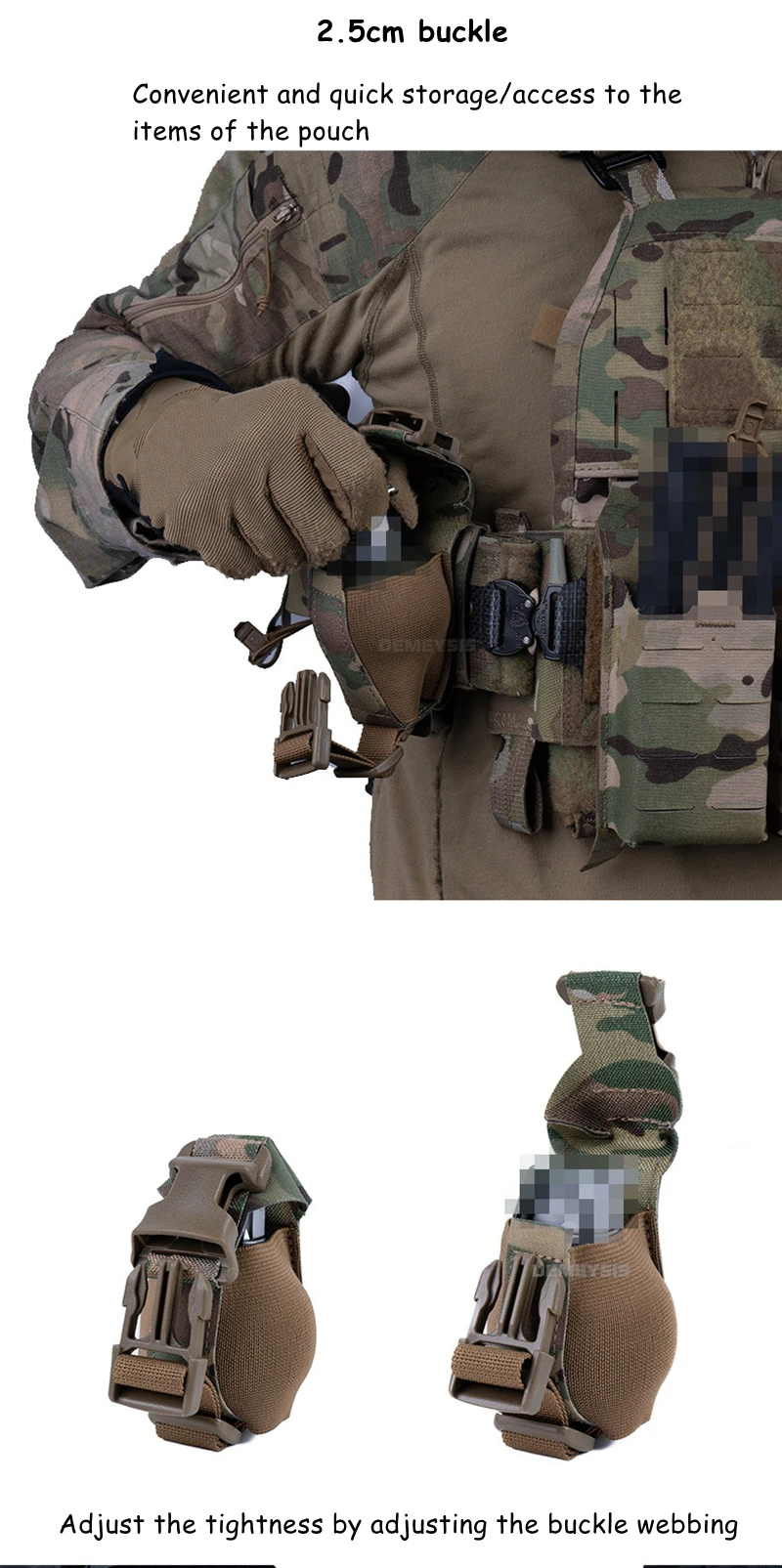 Bolsa elástica para carga de combate