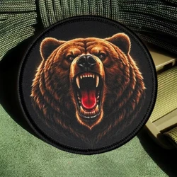 Parche táctico de oso con velcro para ropa y mochilas