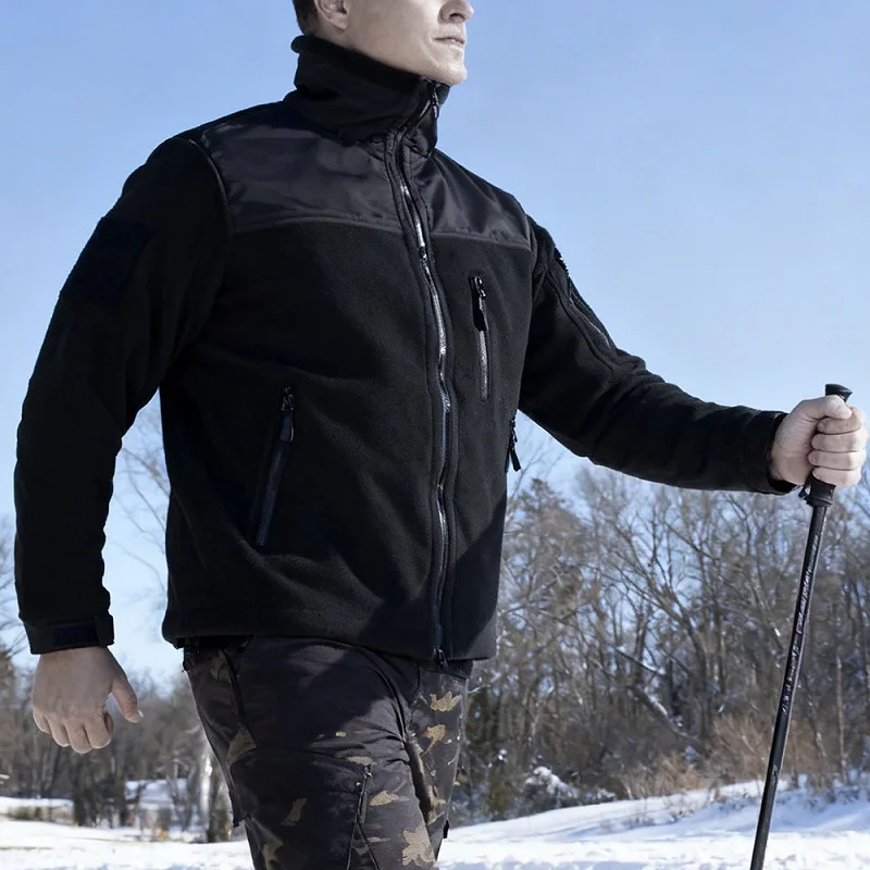 Jersey de lana cuello alto hombre – Abrigo térmico para montaña - imagen 4
