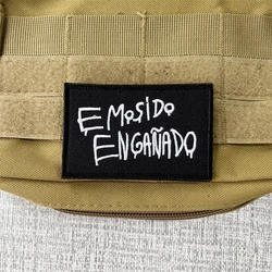Parche moral táctico bordado velcro para mochila militar