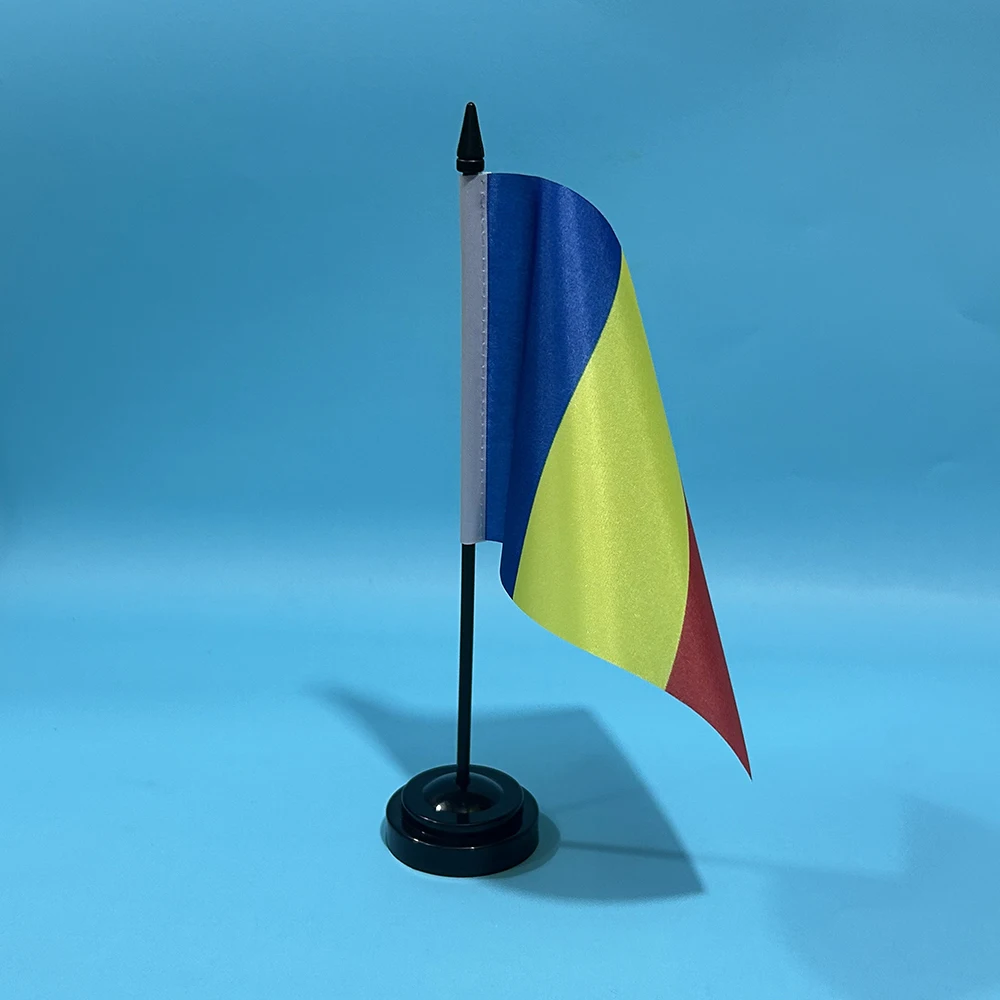 SKY FLAG Bandera nacional de Rumania – Decorativa escritorio - imagen 2