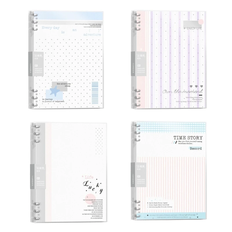 Cuaderno espiral B5 con páginas rayadas