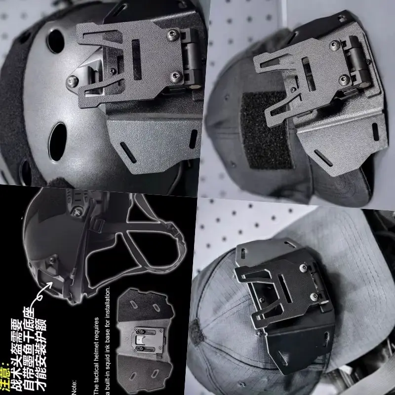Protector frontal para casco y gorra táctico de cosplay - imagen 2