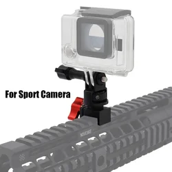 Soporte táctico teléfono con riel Picatinny para GoPro y cámaras