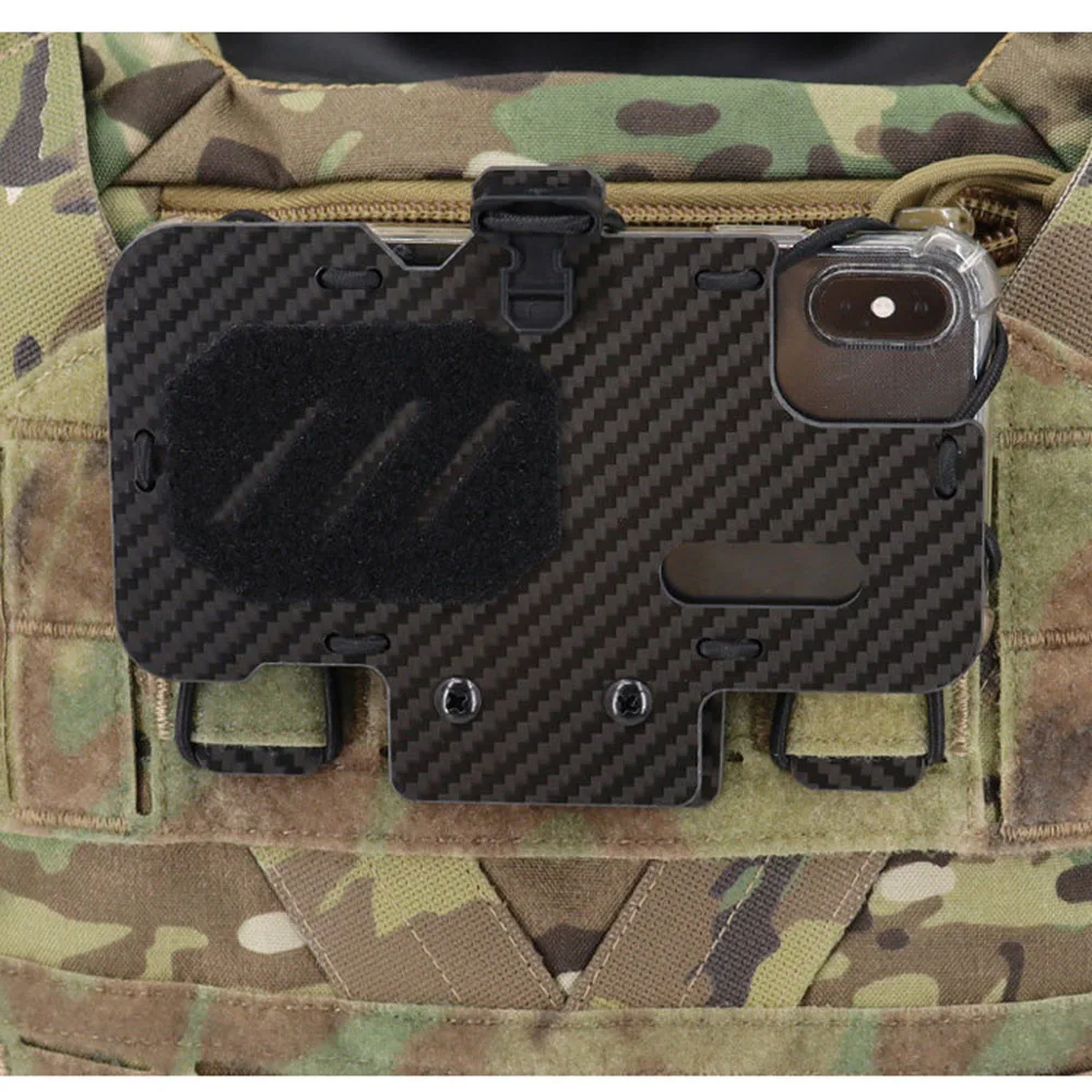 Chaleco táctico MOLLE carbono plegable con panel de navegación - imagen 2