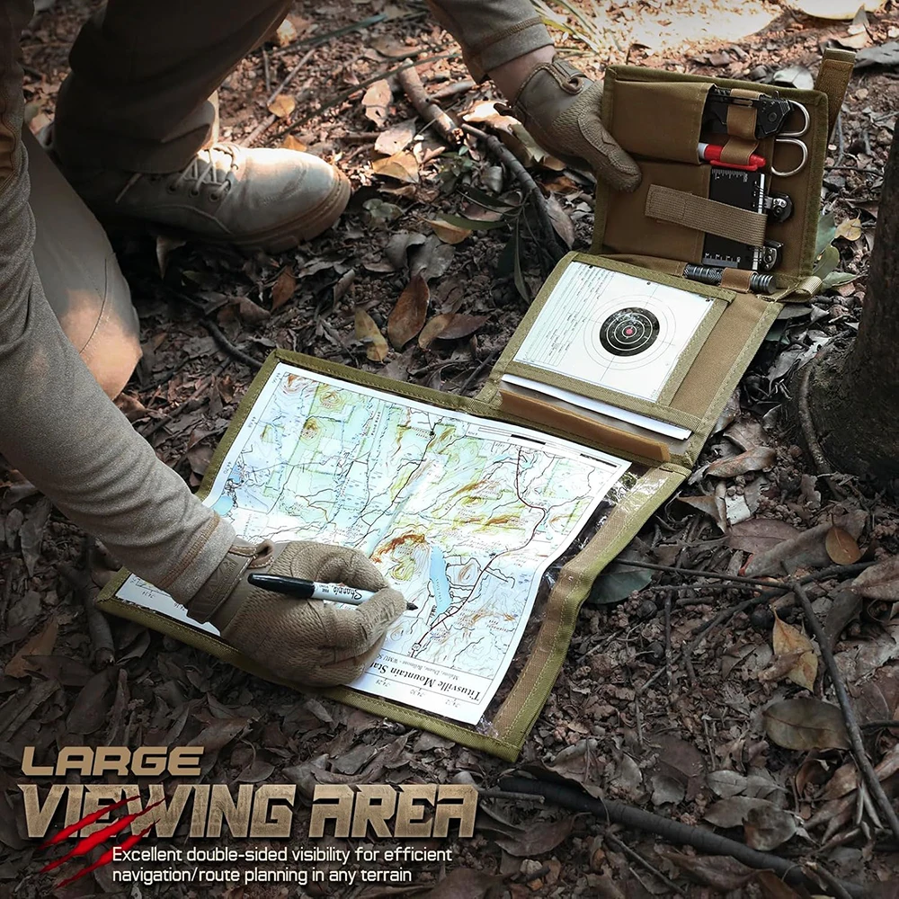 Bolsa táctica EDC plegable para mapas y herramientas utilitarias