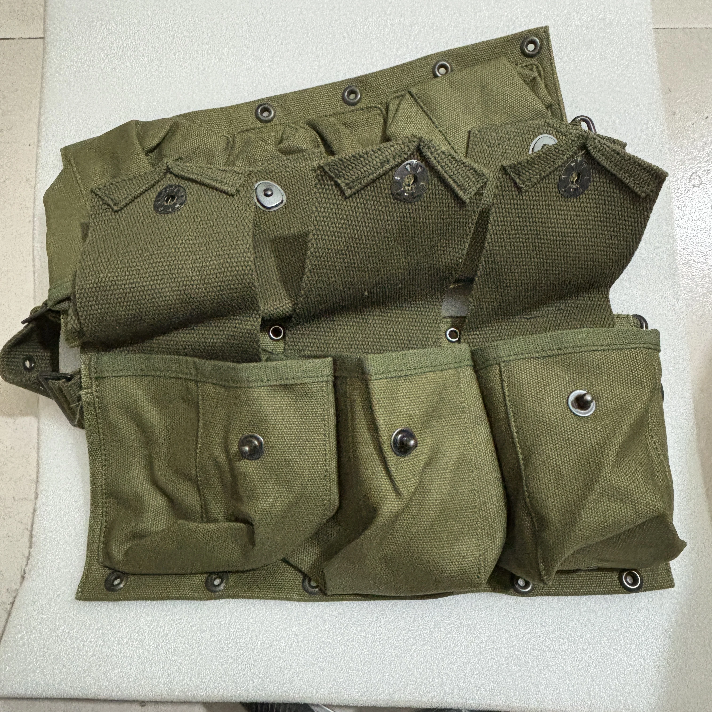 Kit equipo US WWII 6 piezas lona caqui – Recreación Airsoft - imagen 4