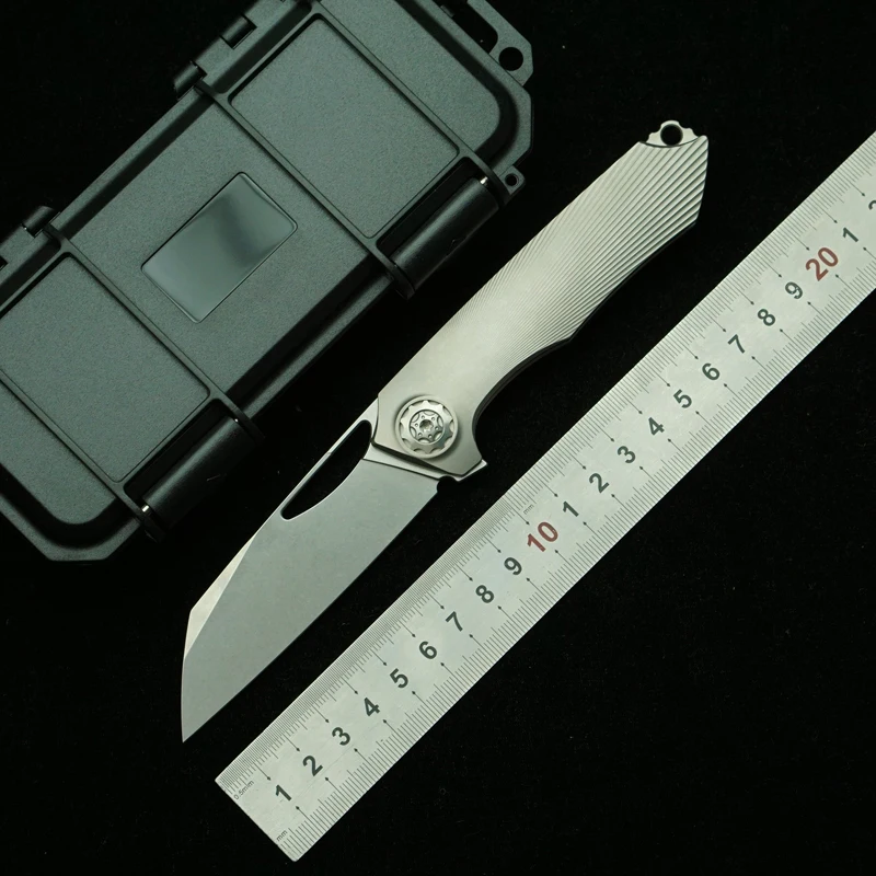 Cuchillo Plegable LEMIFSHE Neutralizer 154CM Titanio Cerámica EDC Táctica - imagen 5
