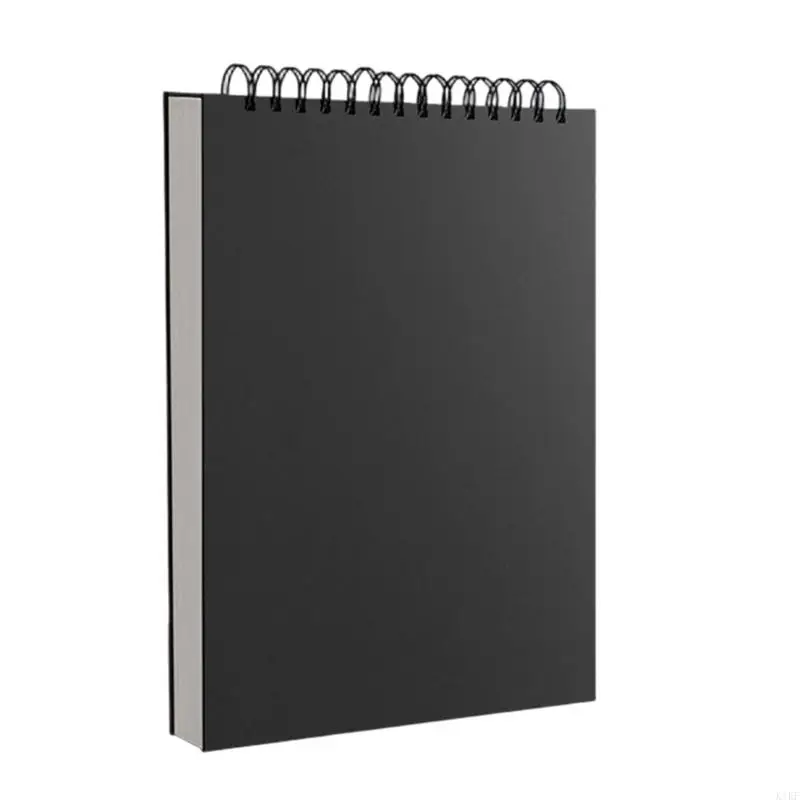 Cuaderno de bocetos con alambre hojas gruesas en blanco - imagen 3