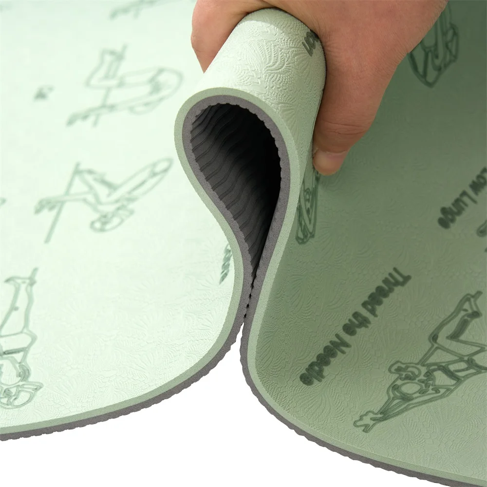 Esterilla yoga profesional 6mm antideslizante extra gruesa fitness - imagen 4