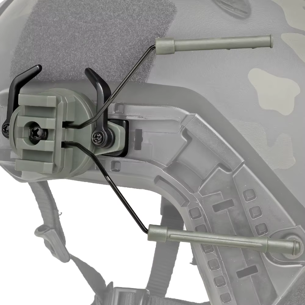 Adaptador rail Picatinny para auriculares tácticos – Giro 360° - imagen 5