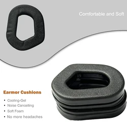 Almohadillas de silicona M31 M32 para auriculares tácticos