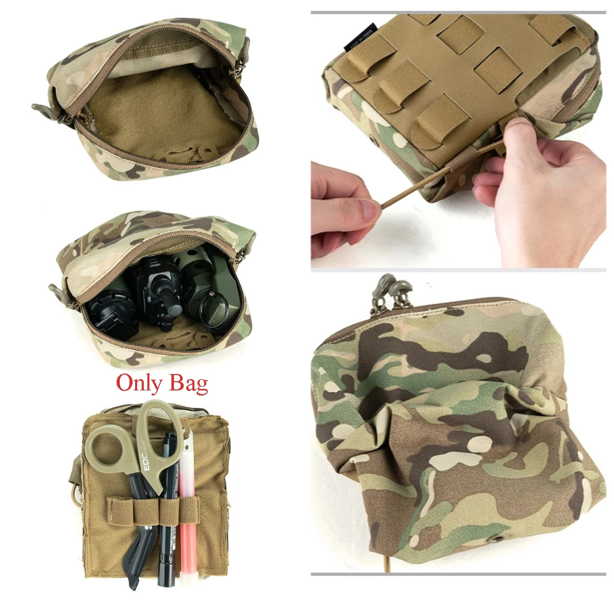 Bolsa táctica MOLLE Pharaoh Ferro GP con cremallera visión nocturna - imagen 5