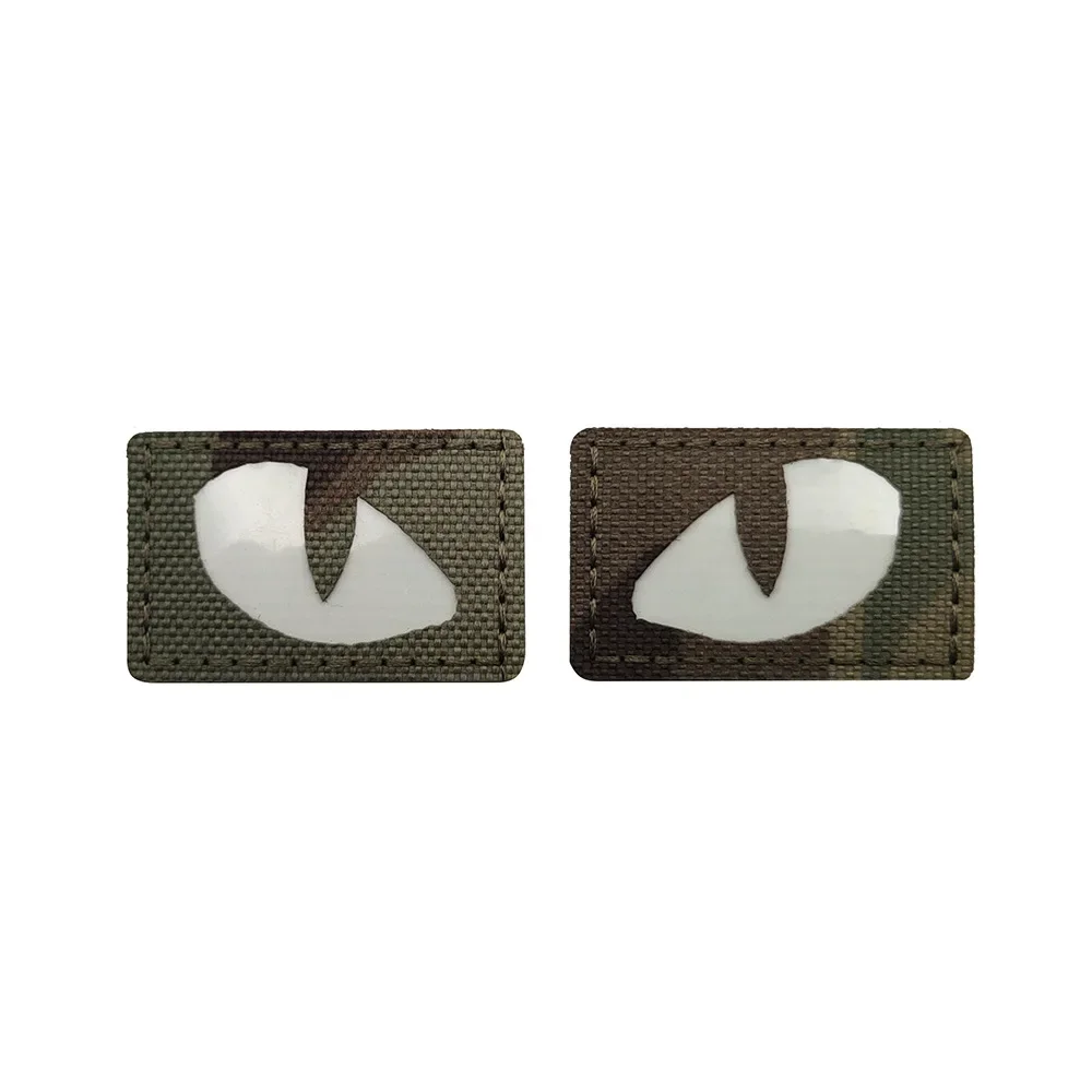 Parche reflectante ojo de gato táctico adhesivo para MOLLE y velcro - imagen 4