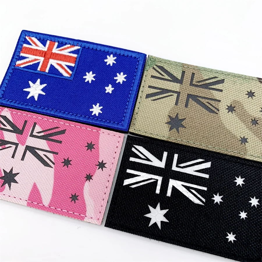 Parche táctico bordado bandera de Australia con velcro - imagen 4