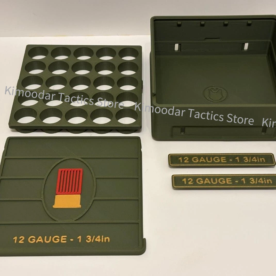 Caja de almacenamiento para munición de escopeta impresa 3D, escritorio - imagen 4